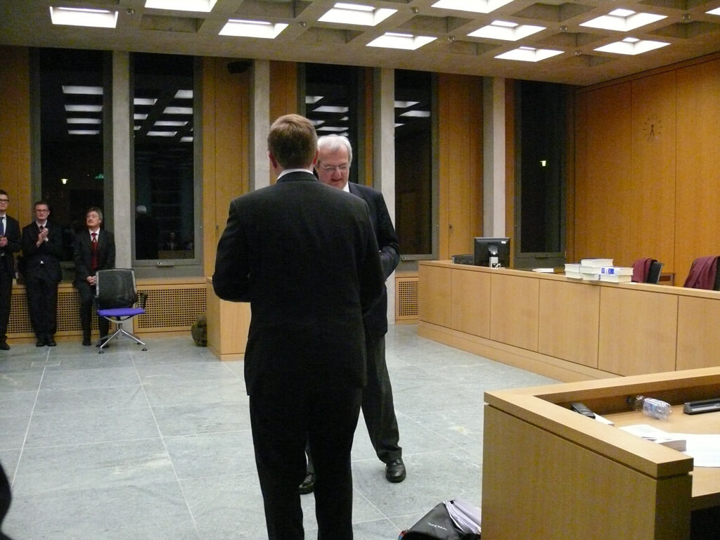 Impressionen des Moot-Court Wettbewerbs, 2011/12