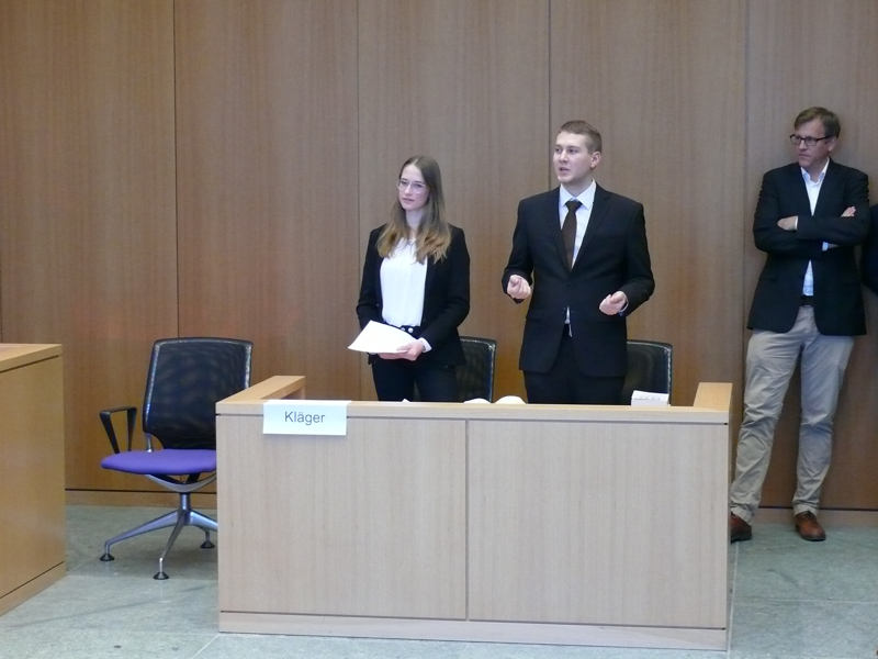 Impression of the Moot Court competition, 2019/20