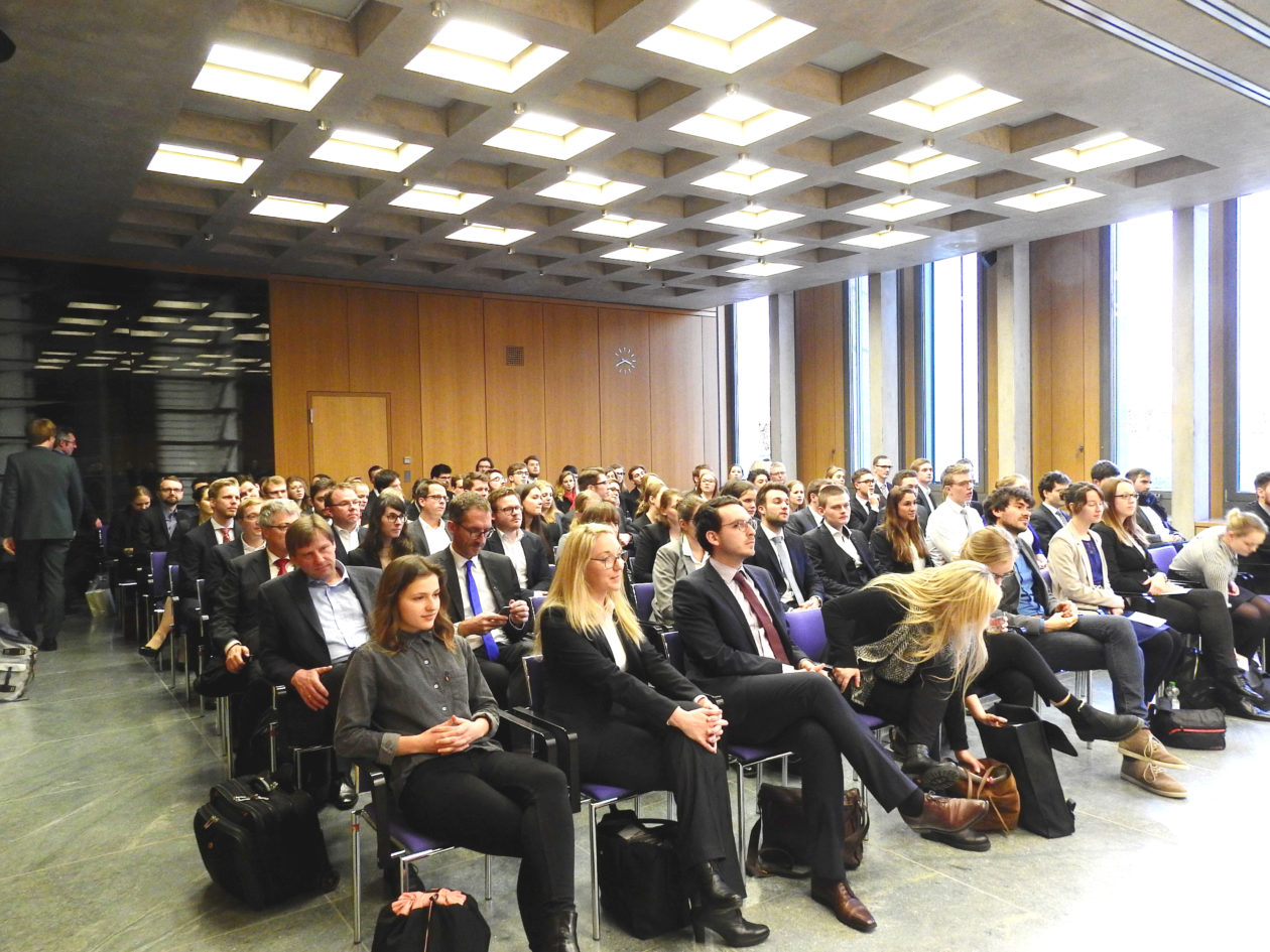 Impression des Moot-Court Wettbewerbs, 2019/20