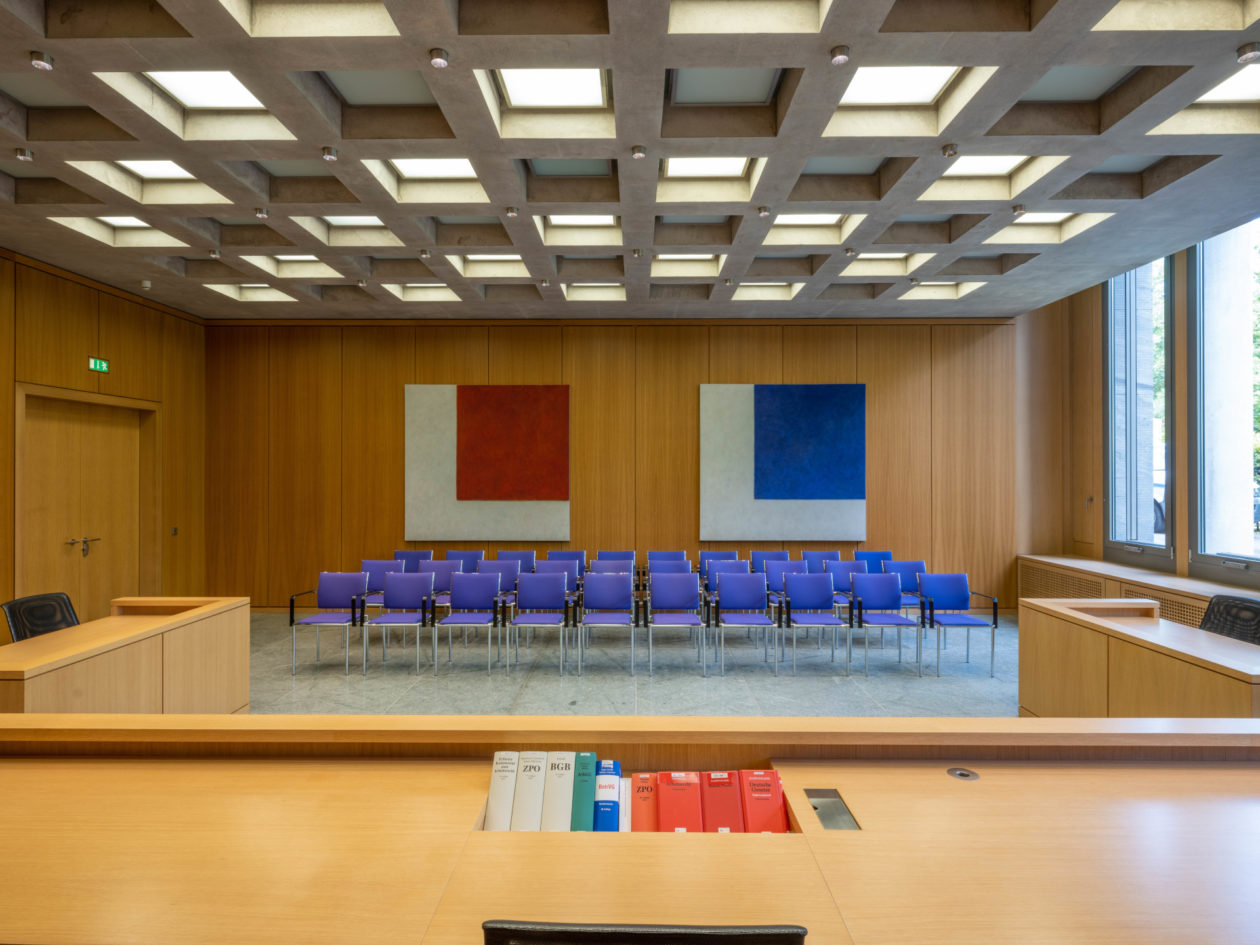 A courtroom from the inside